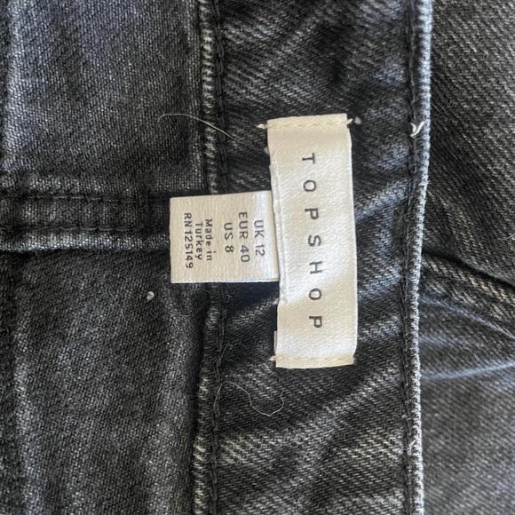 TOPSHOP distressed mini denim skirt - Picture 5 of 5